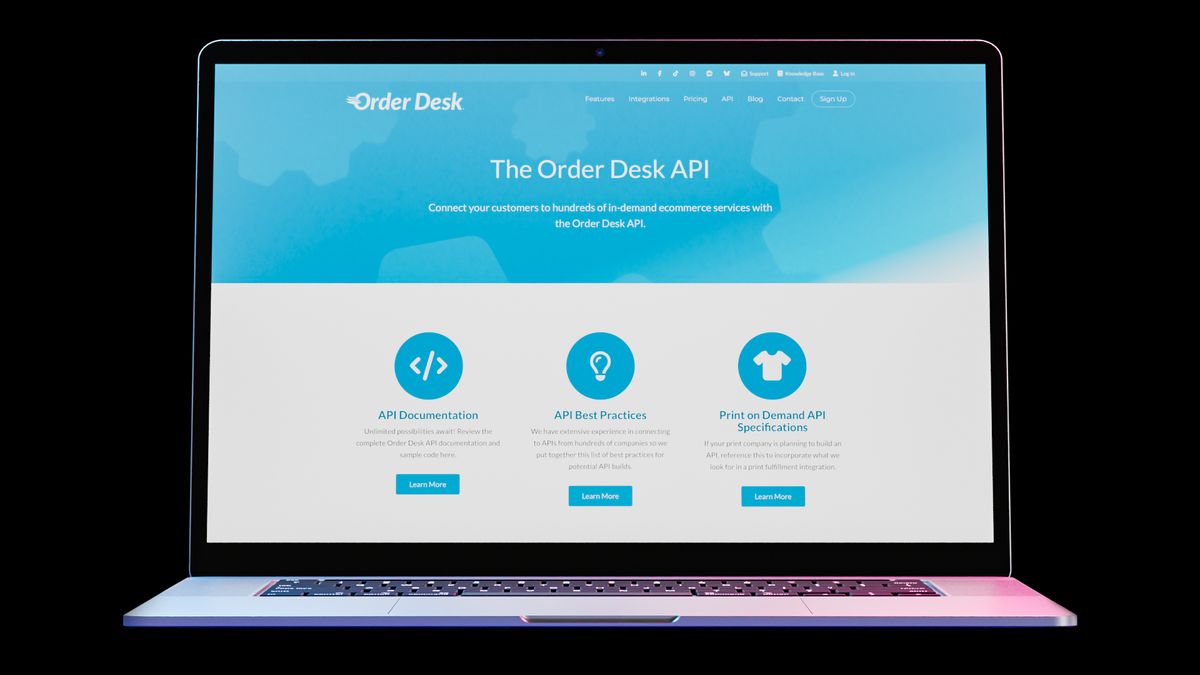 The Order Desk dashboard routing orders to Printeers