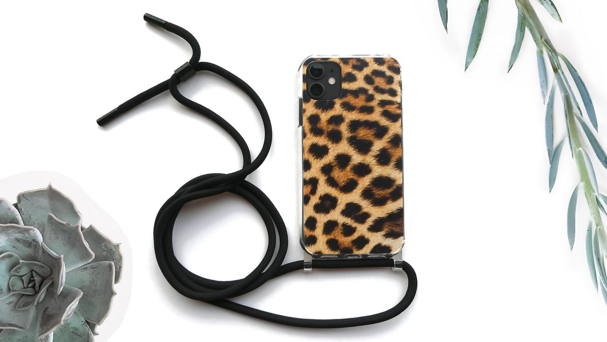 Personalized soft case with cord for crossbody