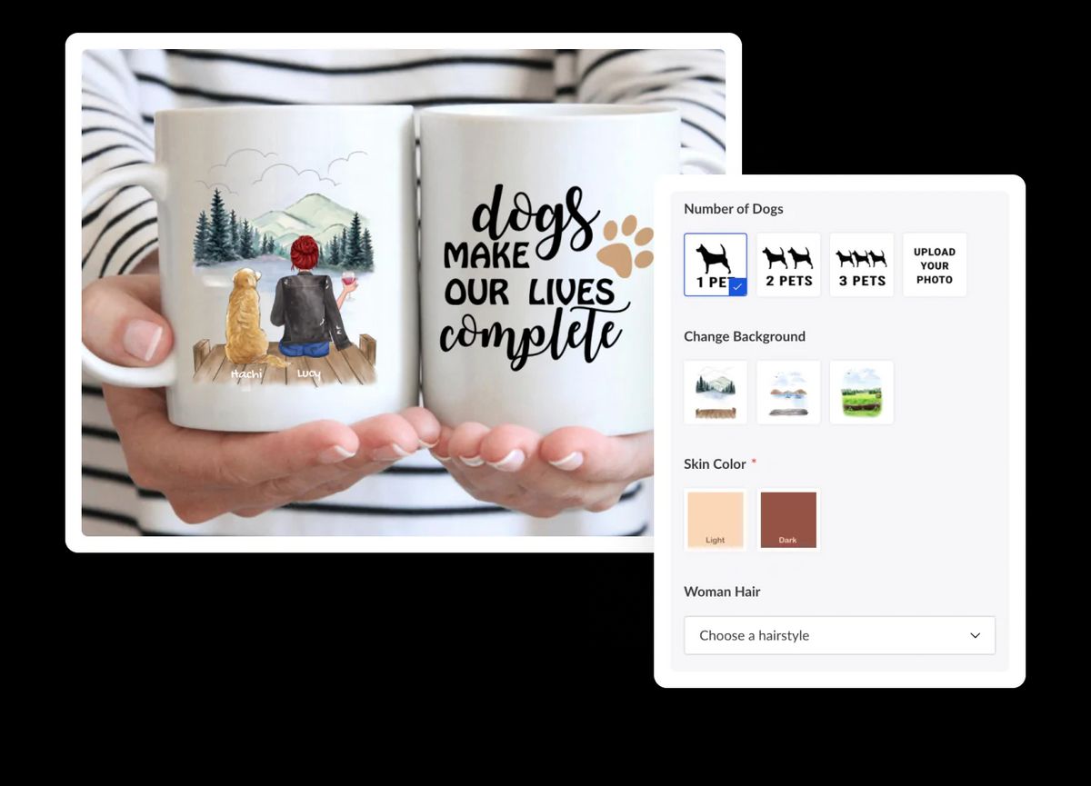 Teeinblue personalization tool