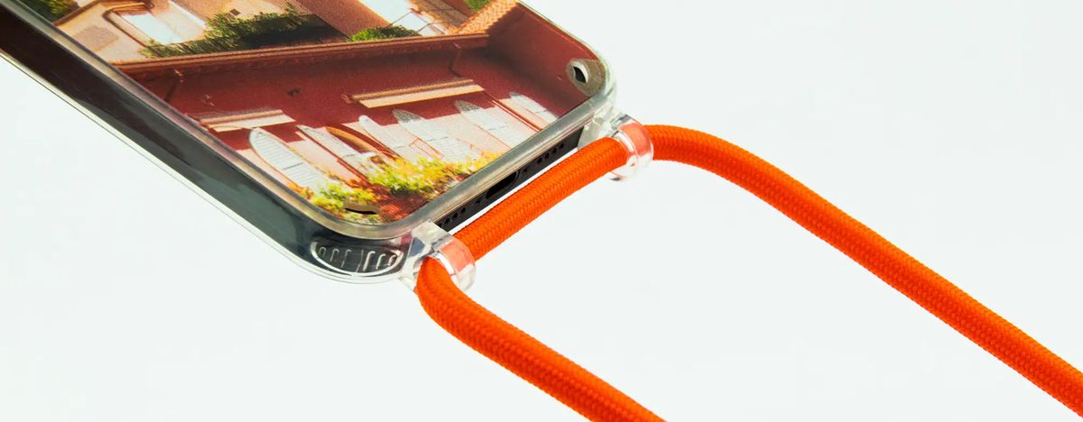 A crossbody cord in everyday use