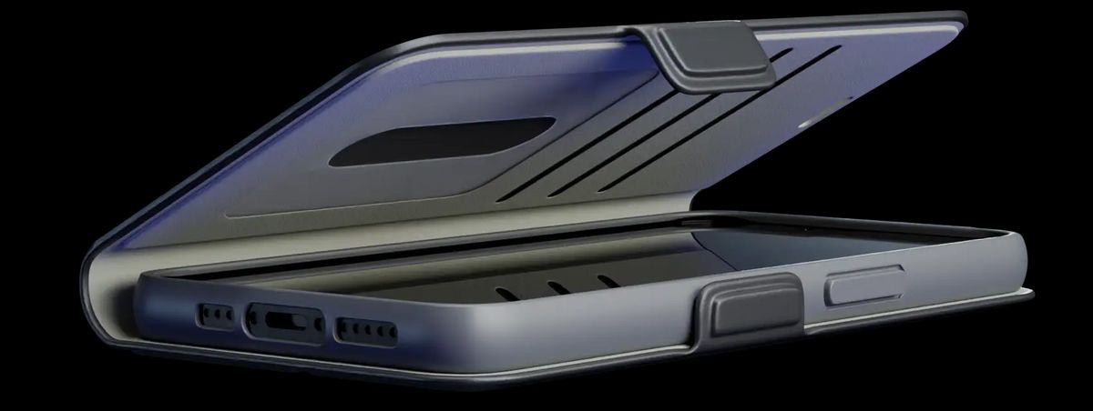 Front printed wallet case demonstrating full phone protection