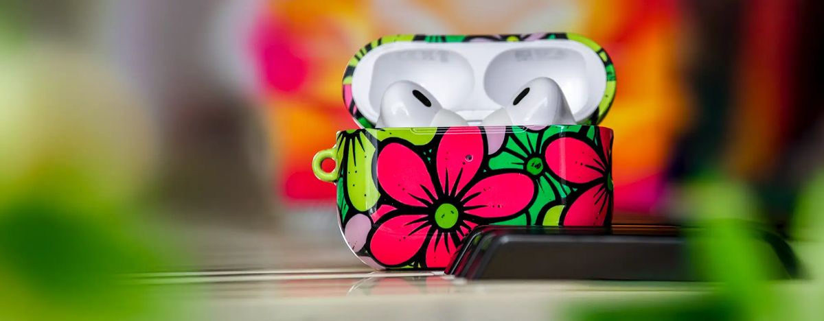 Fully printed AirPods case in everyday use