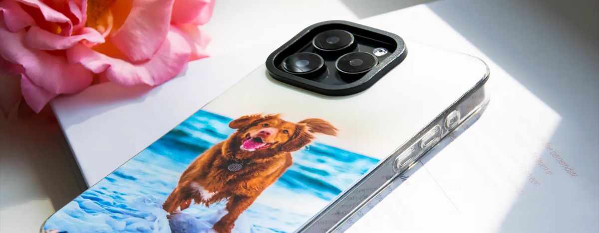 A custom hybrid case in everyday use