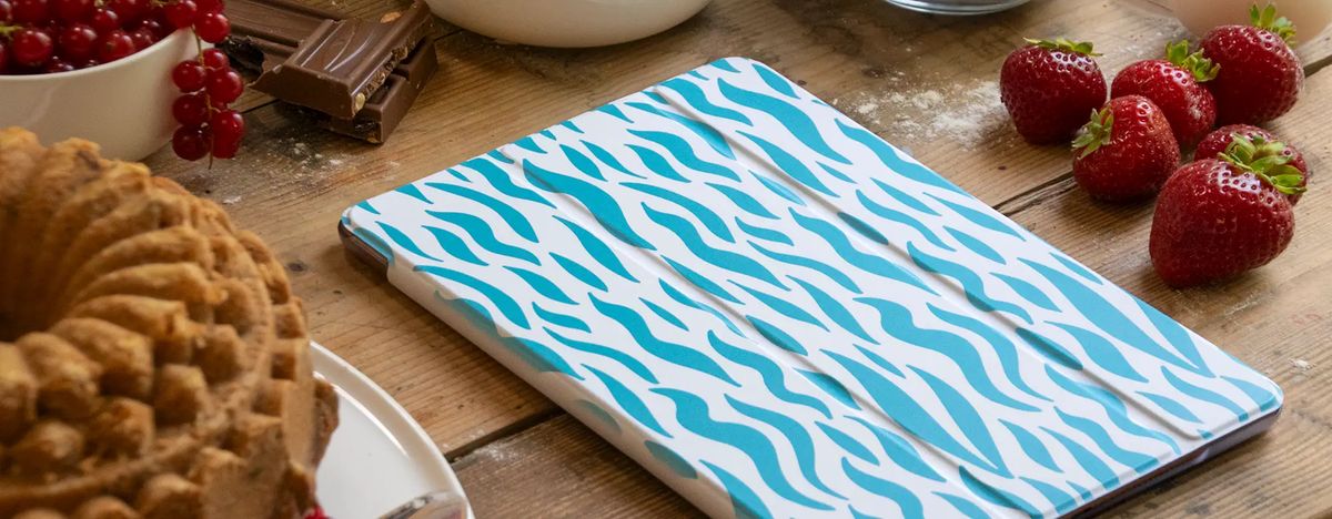 iPad smart case in everyday use