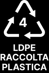 Italian recycling symbol for LDPE plastic