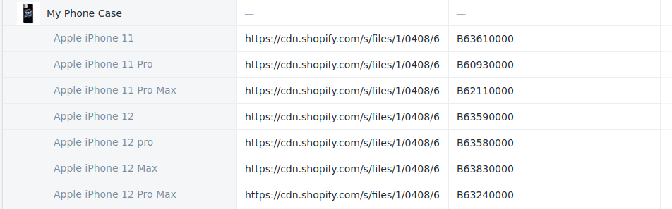 Add the print data to Shopify Meta Fields