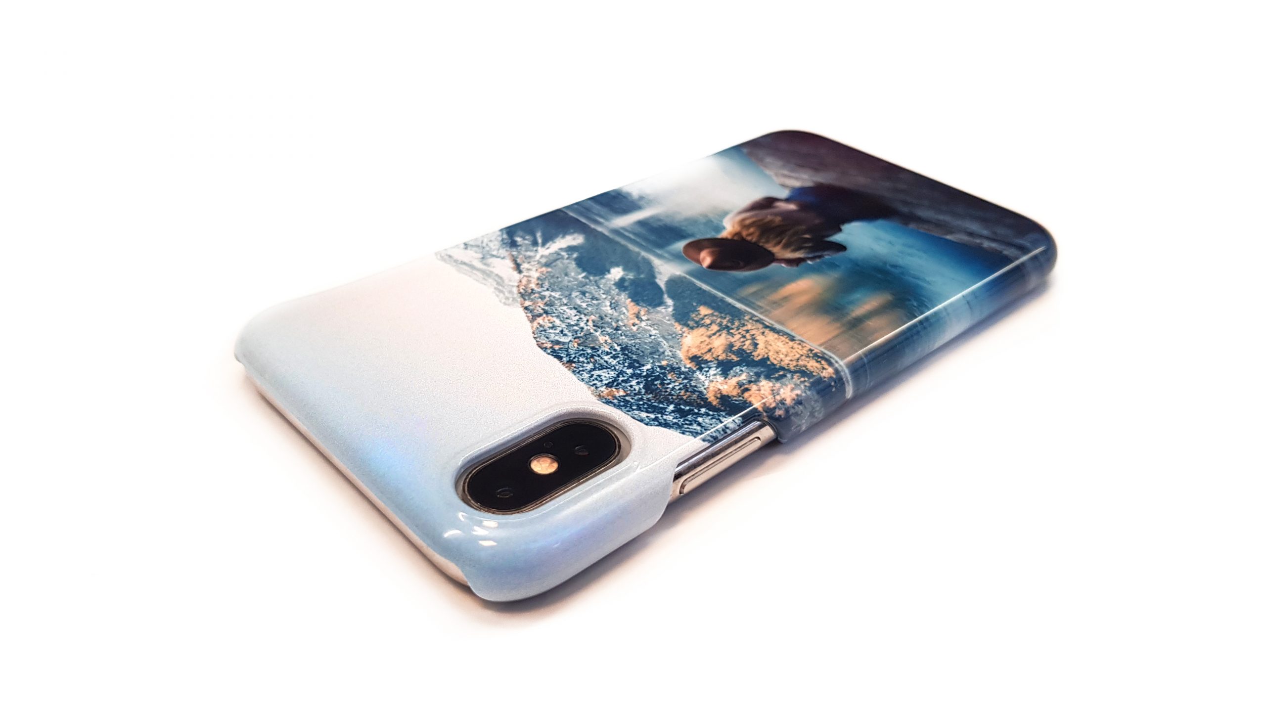 Custom fully printed hard case detail Gloss fully printed case