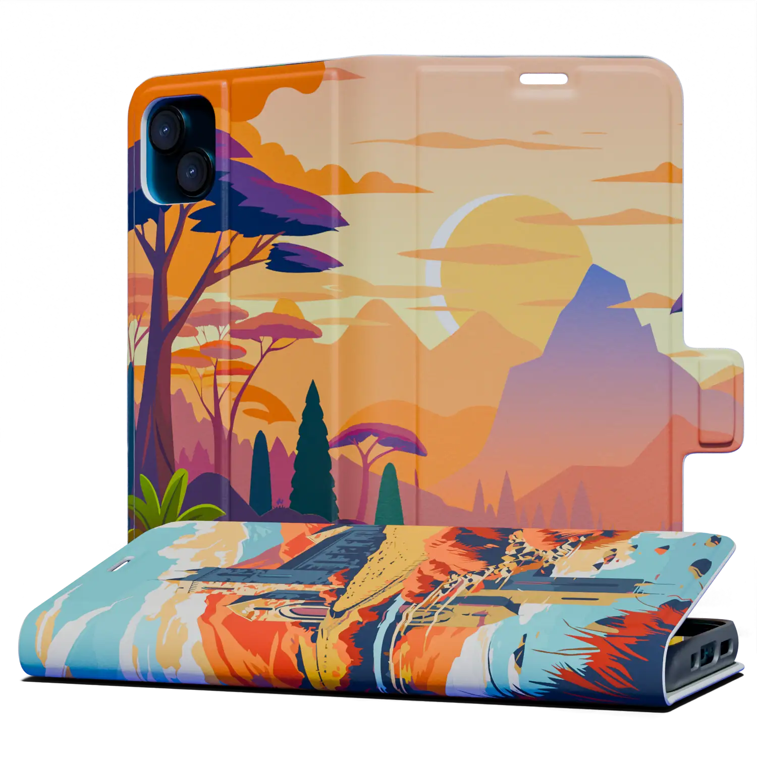 Fully printed wallet cases